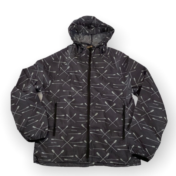 - NWT Grand Portage Unisex Paddle Graphic Packable Windbreaker Size XS/S - Picture 1 of 9